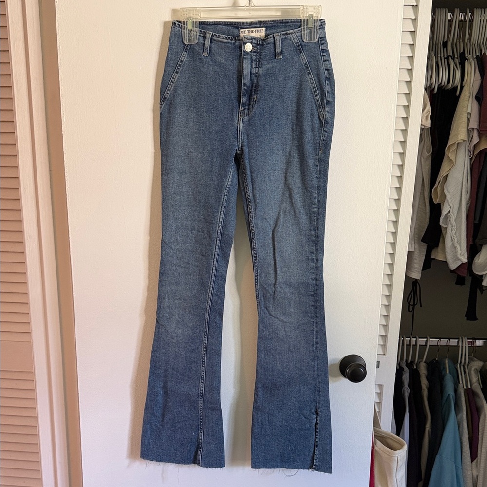 We The Free Blue Flare Jeans